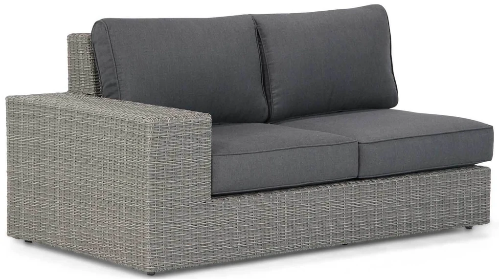 Hoek loungeset 5 personen Wicker Grijs Garden Collections Oxford