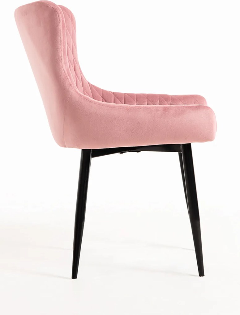 Set van 4 Sanda Fluwelen Stoelen