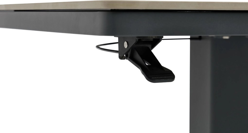 Tuintafel   90 x 90 cm  Grijs   Tivano in hoogte verstelbare