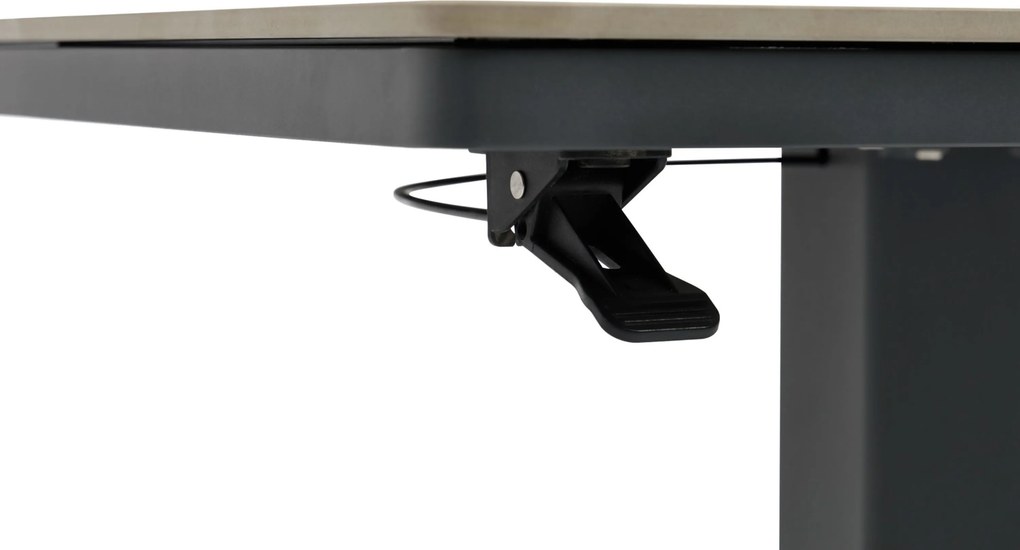 Tuintafel vierkant  90 x 90 cm  Grijs   Tivano in hoogte verstelbare