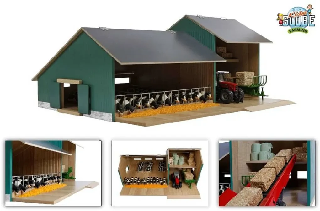 Kids Globe - 610492 - Maquette - Ferme en bois - Echelle 1:87 - 21 x 30 x 11 cm