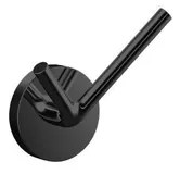 Emco Round Handdoekhaak - 4x4cm - dubbel - zwart 437513301