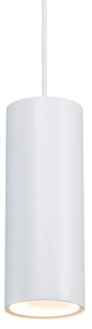 Design hanglamp wit rond GU10 50mm - Tubo Design, Modern GU10 Binnenverlichting Lamp