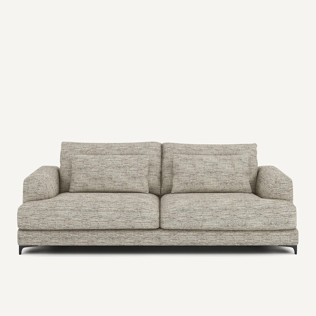 4-zits slaapbank in gestippeld visgraatmotief, MARSILE