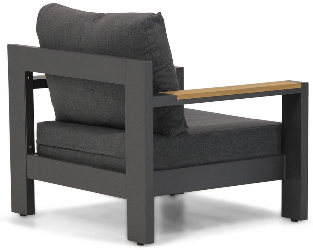 Stoel en Bank Loungeset 5 personen Aluminium Grijs Lifestyle Garden Furniture Milano