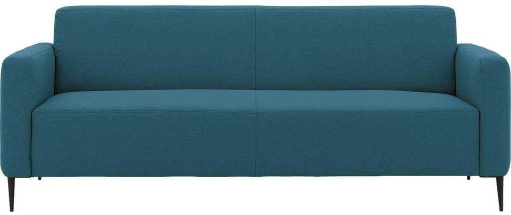 Goossens Key West blauw, stof, 3-zits, modern design