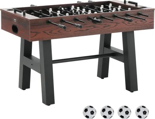 VEVOR tafelvoetbaltafel, 55-inch standaard tafelvoetbaltafel, volledige tafelvoetbaltafel voor binnen voor thuis, familie en speelkamer, voetbal met tafelvoetbalset, inclusief 4 ballen en 2 bekerhouders