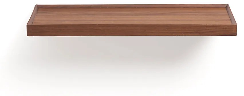 Wandplank in notenhout L60 cm, Tidder