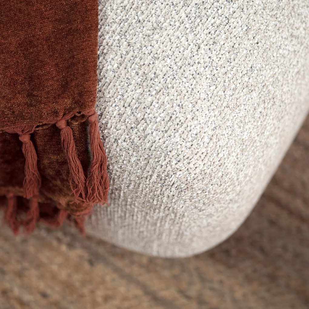 PEPP Interiors Soul Beige Hoekbank Met Ottoman Links