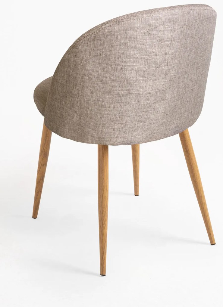 Pak 4 Vint Stoffen Stoelen
