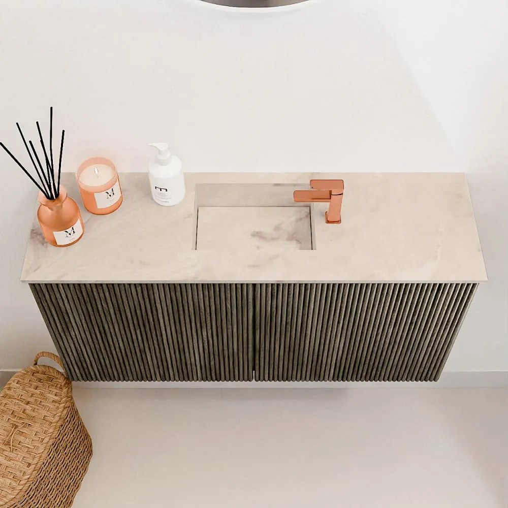 Mondiaz Joya DLux 80cm toiletmeubel shadow met wastafel faye midden 1 kraangat frappe