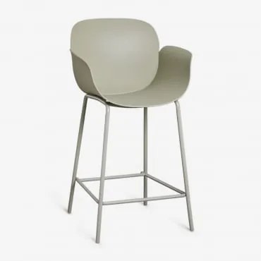 Set Van 4 Hoge Krukken Van Polypropyleen En Staal Lynette ↑65 Cm & Bamboe Groen - Sklum