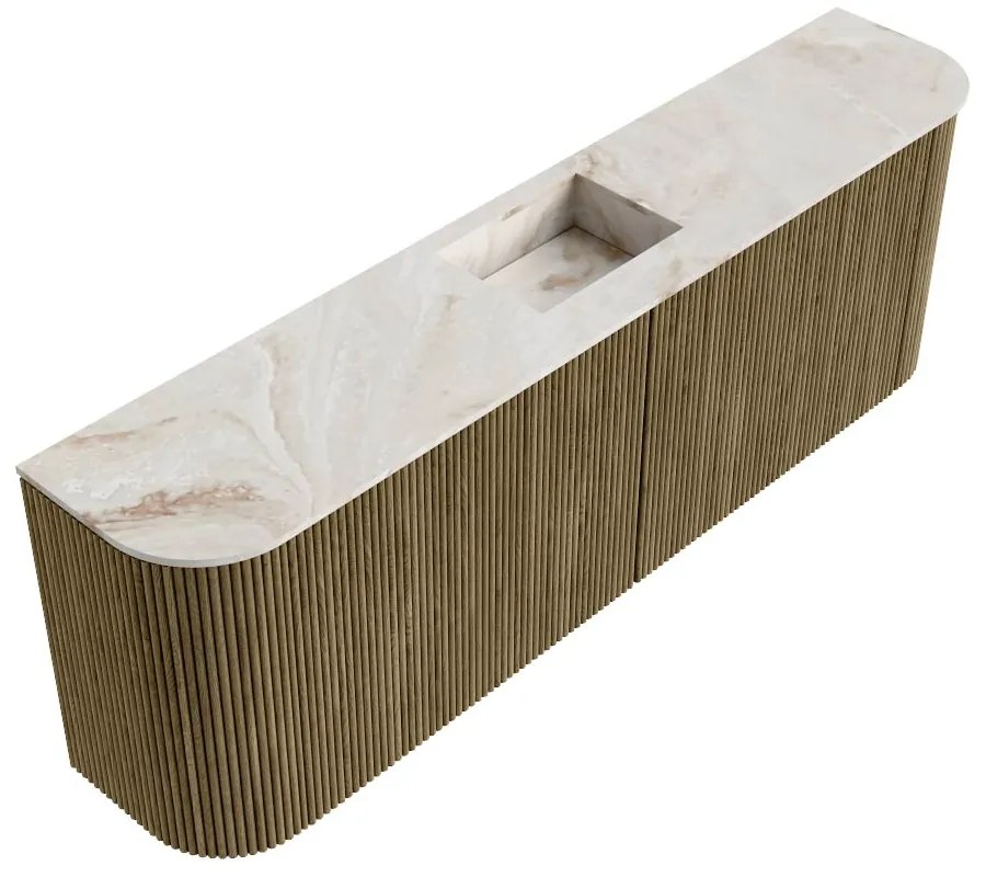 Mondiaz Joya DLux 125cm toiletmeubel ronding links/rechts dusk met wastafel faye midden zonder kraangat frappe