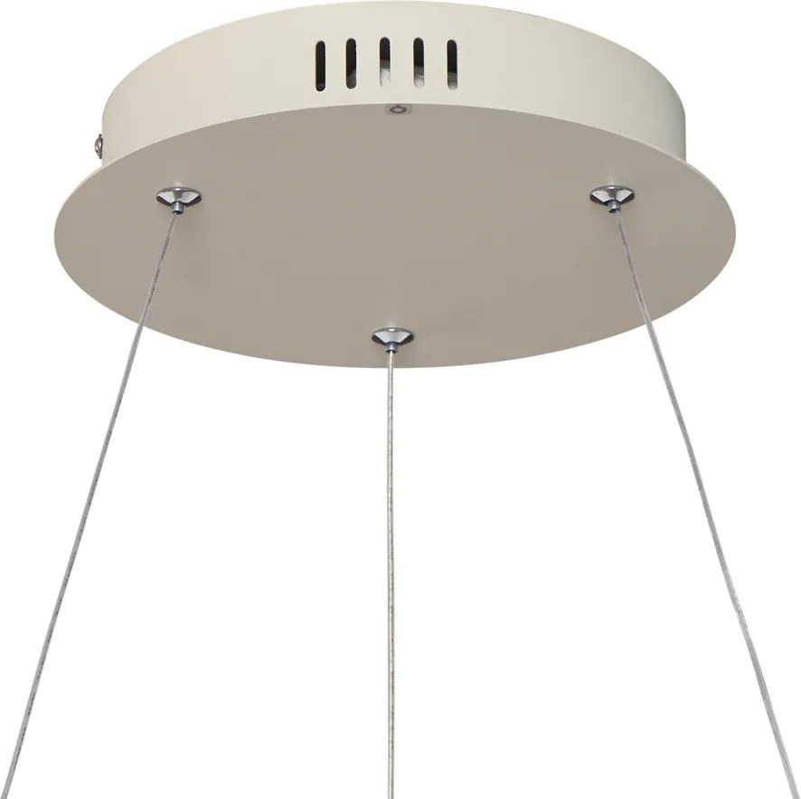 Design hanglamp beige 80cm incl. LED 3-staps dimbaar - Girello