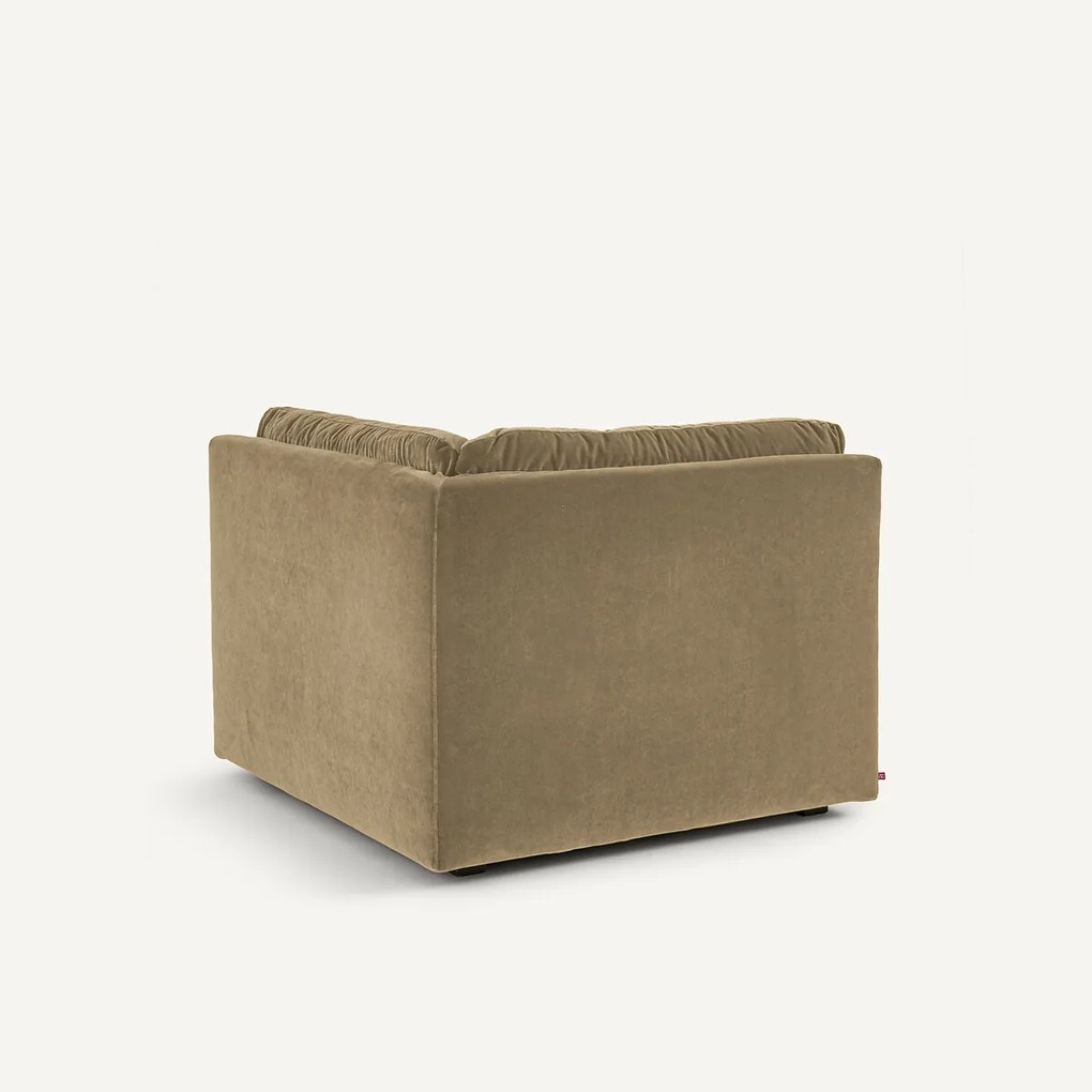 Modulaire 90° hoek in fluweel, GIULIANO