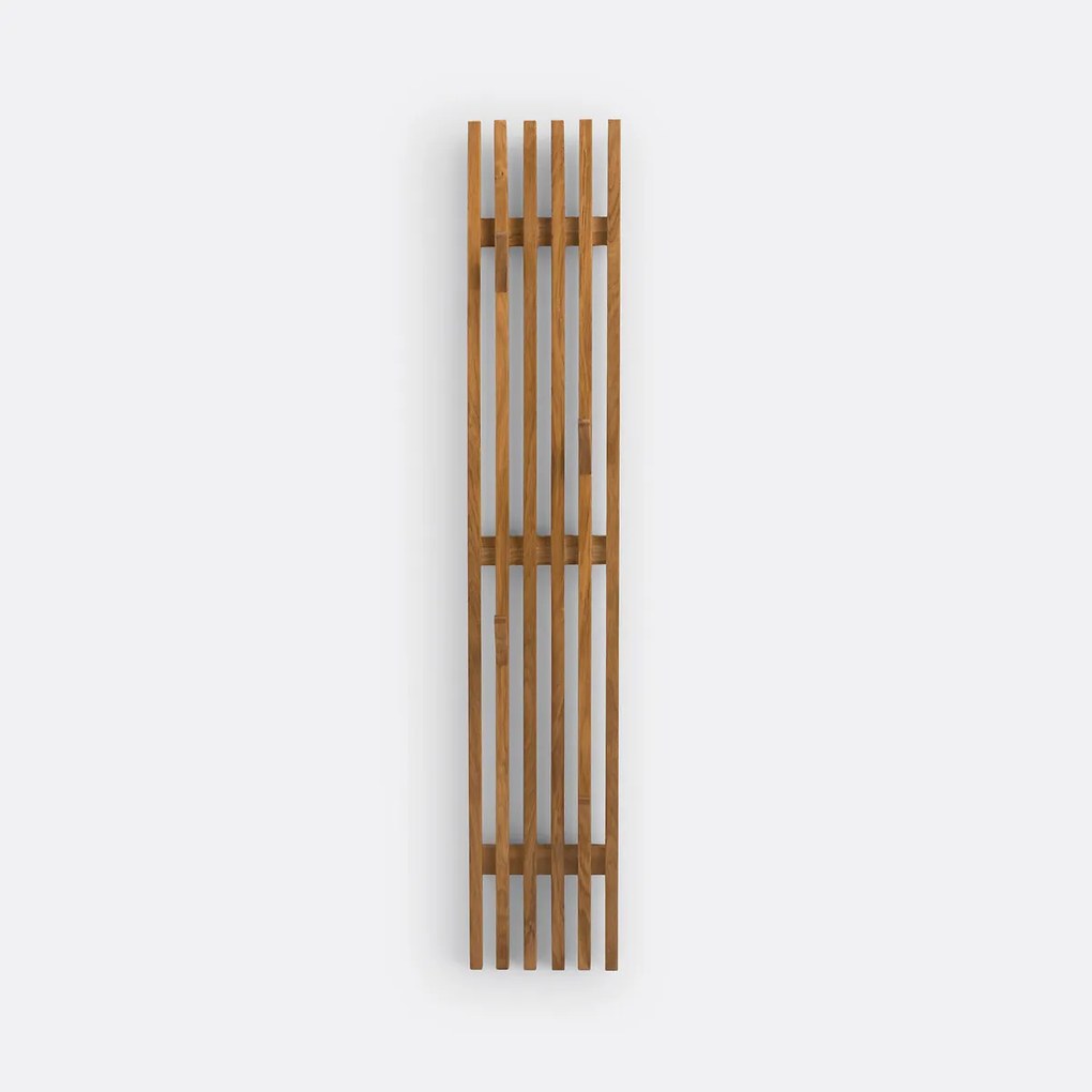 Wandkapstok in massief eik, 4 haken, Anies