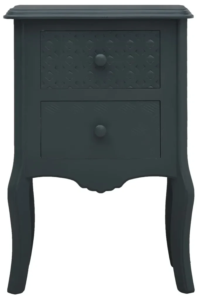vidaXL Nachtkastje 43x32x65 cm MDF grijs