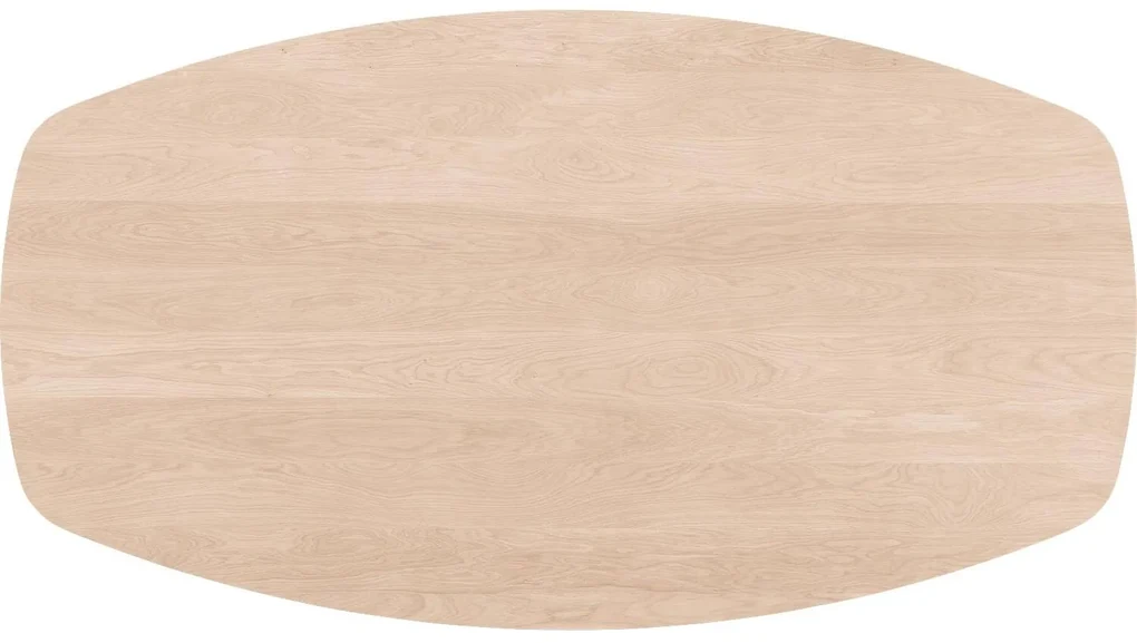 Goossens Excellent Eettafel Floyd, Semi ovaal 240 x 120 cm