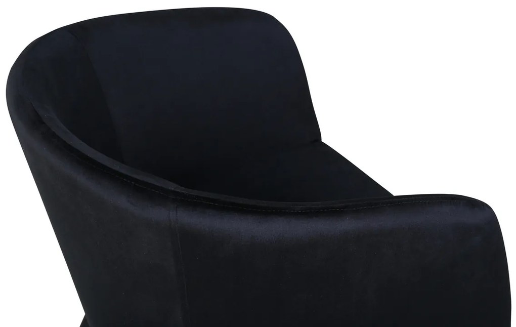 Jörn Eetkamerstoel - Bailey - Zwart - Fluweel - Jörn