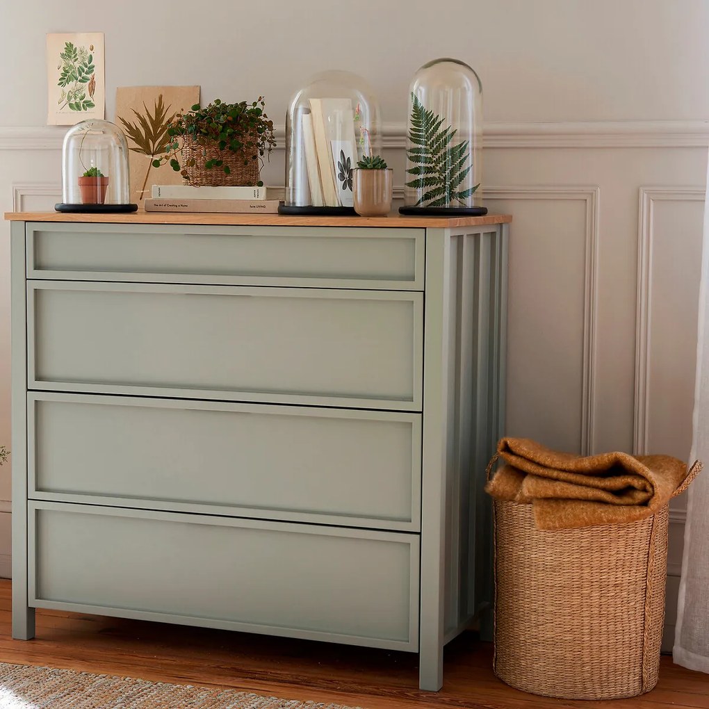 Stolp in glas met zwarte sokkel, Campa