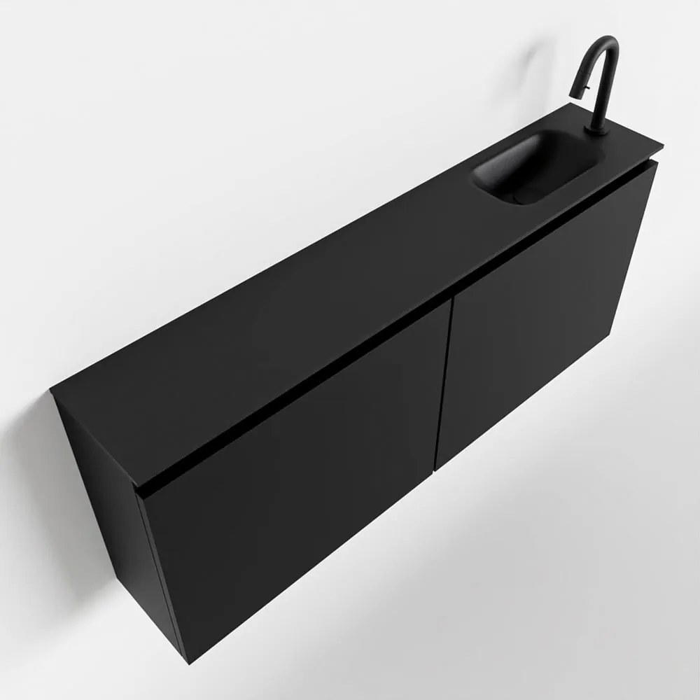 Mondiaz Ture 120cm toiletmeubel urban met wastafel urban rechts 1 kraangat