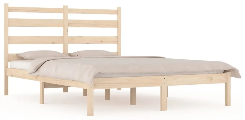 vidaXL Bedframe massief grenenhout 150x200 cm 5FT King Size