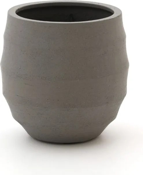 + 15% kassakorting | Bloempot Luca Lifestyle Bordo | Taupe Kunststof  | ø42cm | Geschikt voor buiten en binnen | Kees Smit Tuinmeubelen