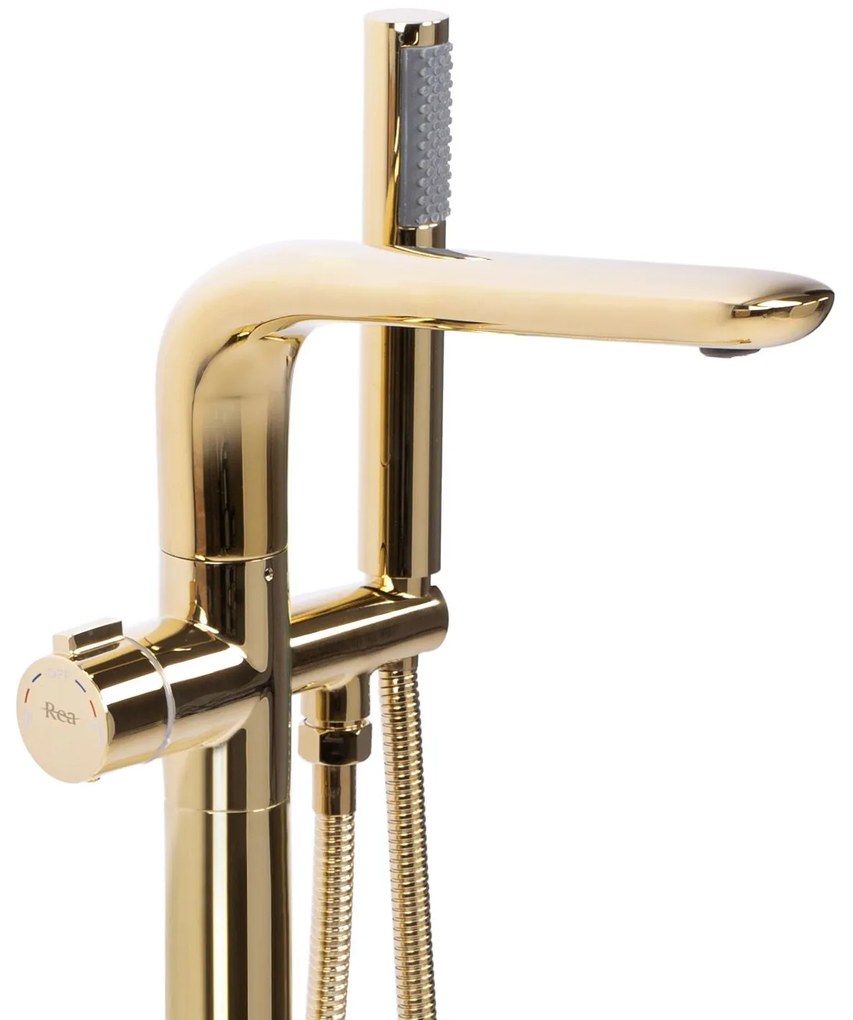 Vloeren badmengkraan Rea Clark Gold