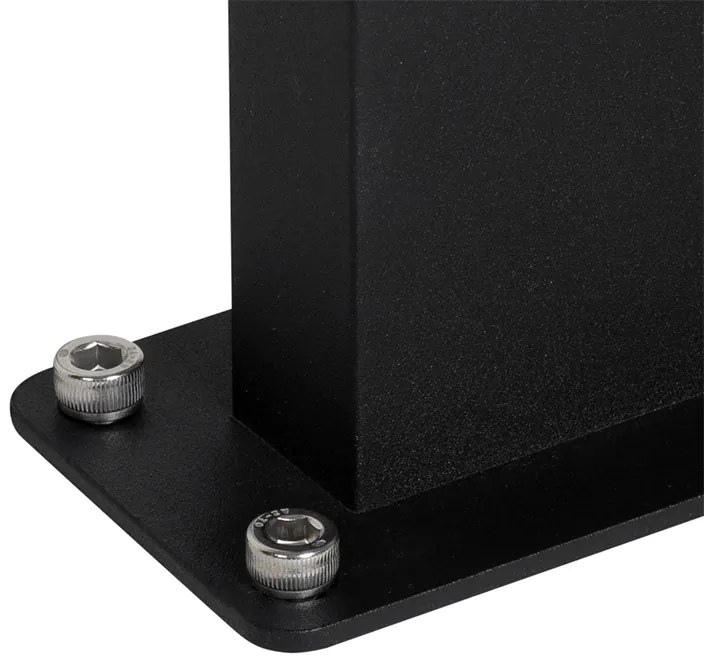 Industriële staande buitenlamp zwart IP44 - Femke