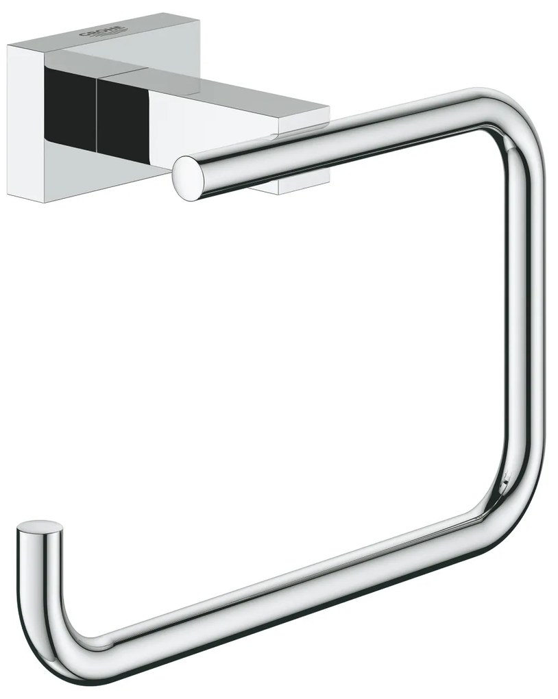 Grohe Essentials Cube toiletrolhouder zonder klep chroom