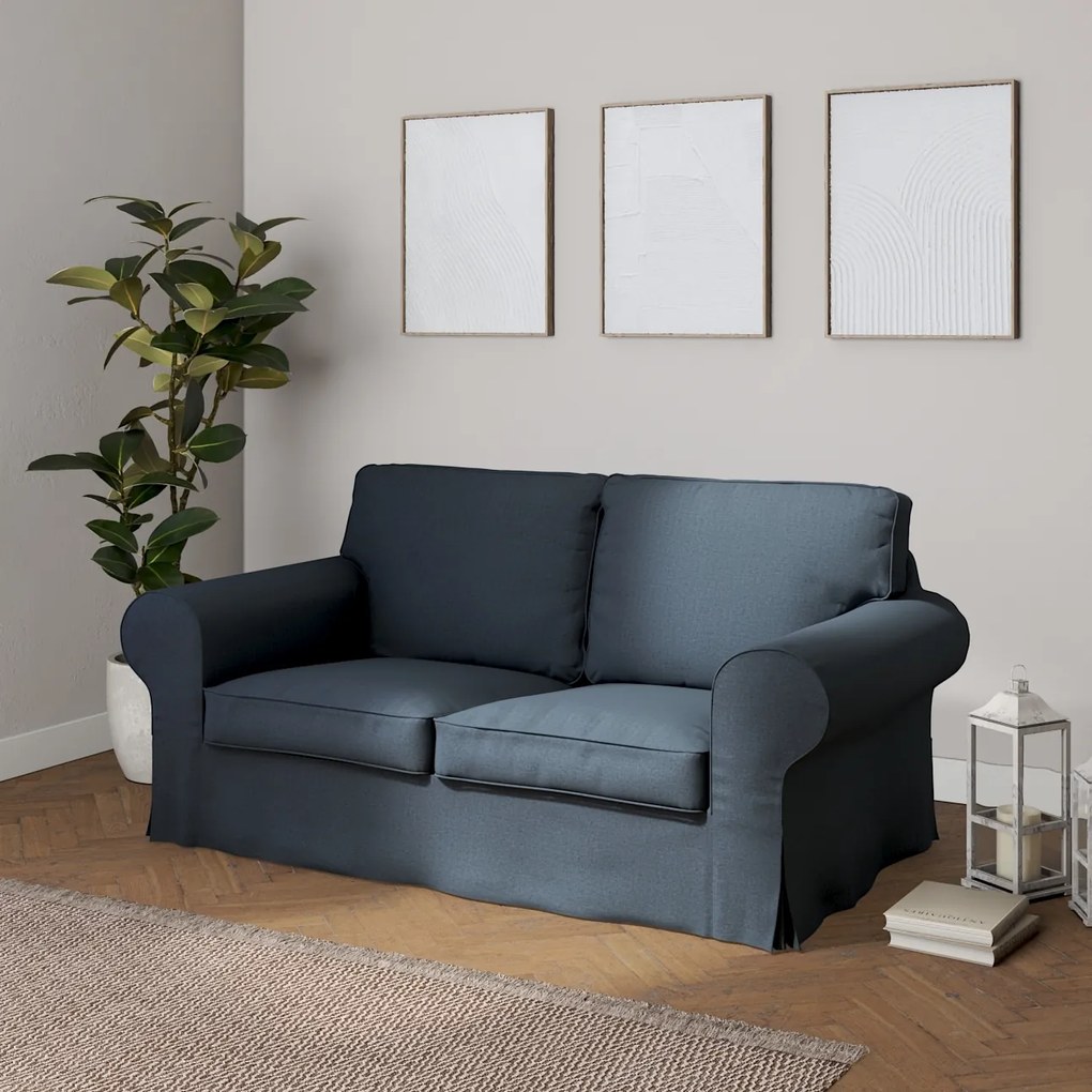 Dekoria IKEA hoes voor Ektorp 2-zits slaapbank - NIEUW model, donkerblauw