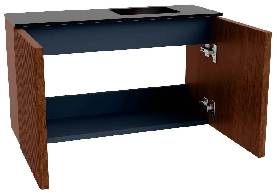 Mondiaz Joya 70cm toiletmeubel ruby met wastafel faye rechts zonder kraangat urban