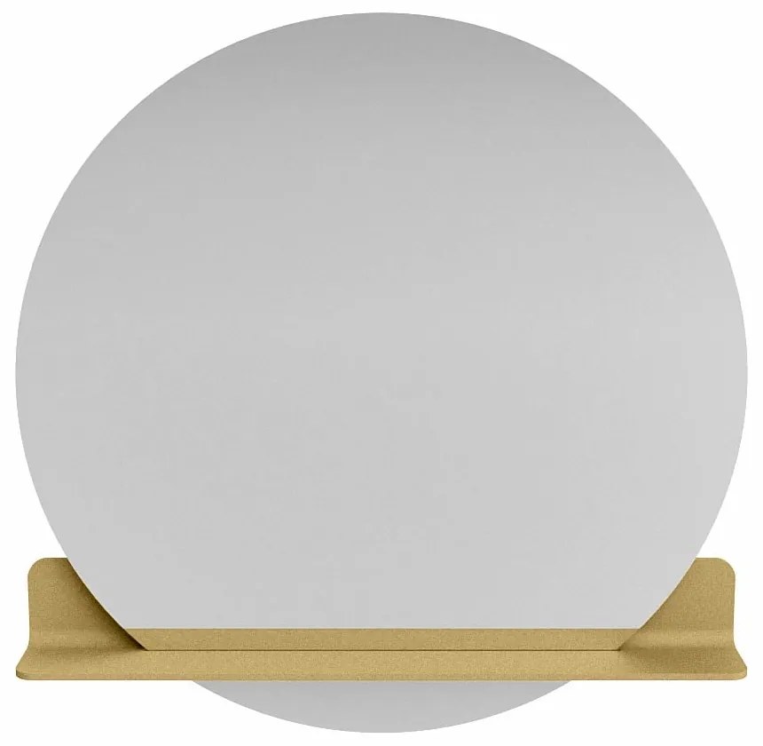 Mondiaz Spot spiegel rond Ø90cm met planchet oro