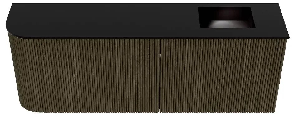 Mondiaz Joya 110cm toiletmeubel ronding links shadow met wastafel faye rechts zonder kraangat urban