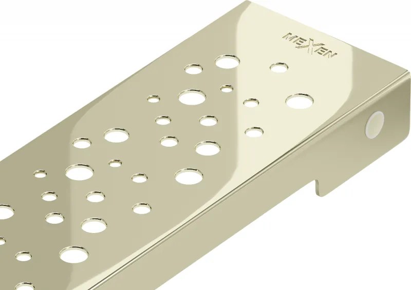 Mexen Flat M12 afdekking voor lineaire afvoer 70 cm, goud - 1521070