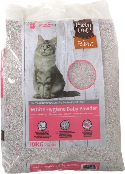 Hobby First Kattenbakvulling'White Hygiene'- Met Babypoedergeur - 10 kg
