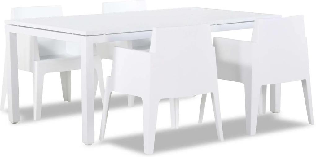 Lifestyle Box/Concept 180 cm dining tuinset 5-delig stapelbaar