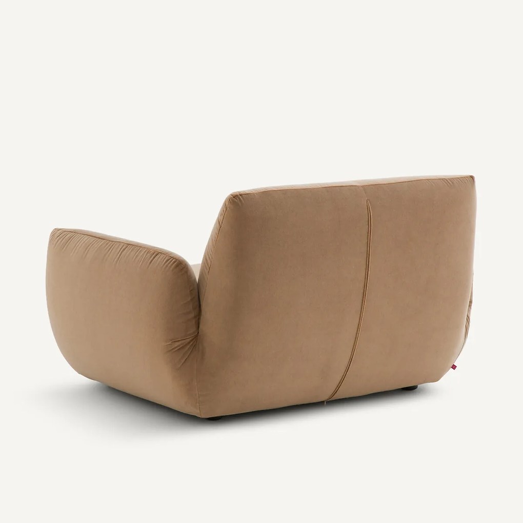 Fauteuil van stonewashed fluweel, SPOGANO