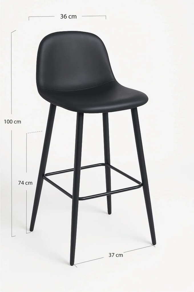 Zwarte Teok Kunstleer