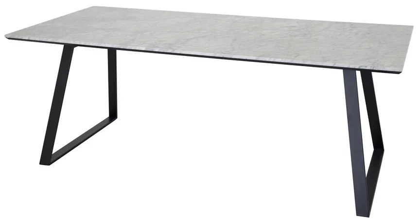 Jörn Eettafel - Sören - 140x90 cm - Zwart - Marmer - Jörn