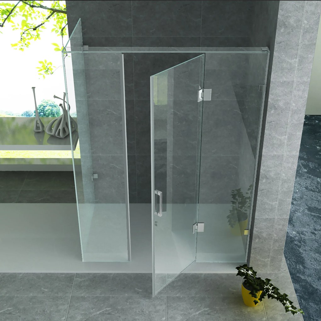 Sanigoods Bruno douchecabine met draaideur 120x90x195cm chroom