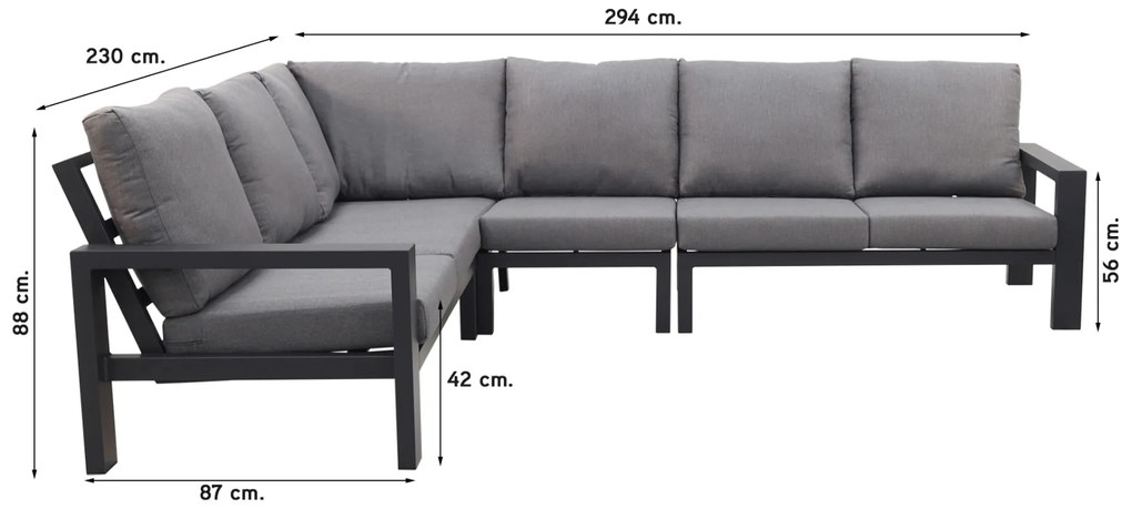 Montana/Jersey aluminium loungeset