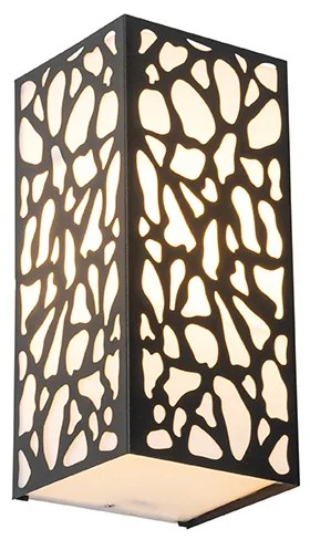 Moderne buiten wandlamp zwart IP44 - Nicole