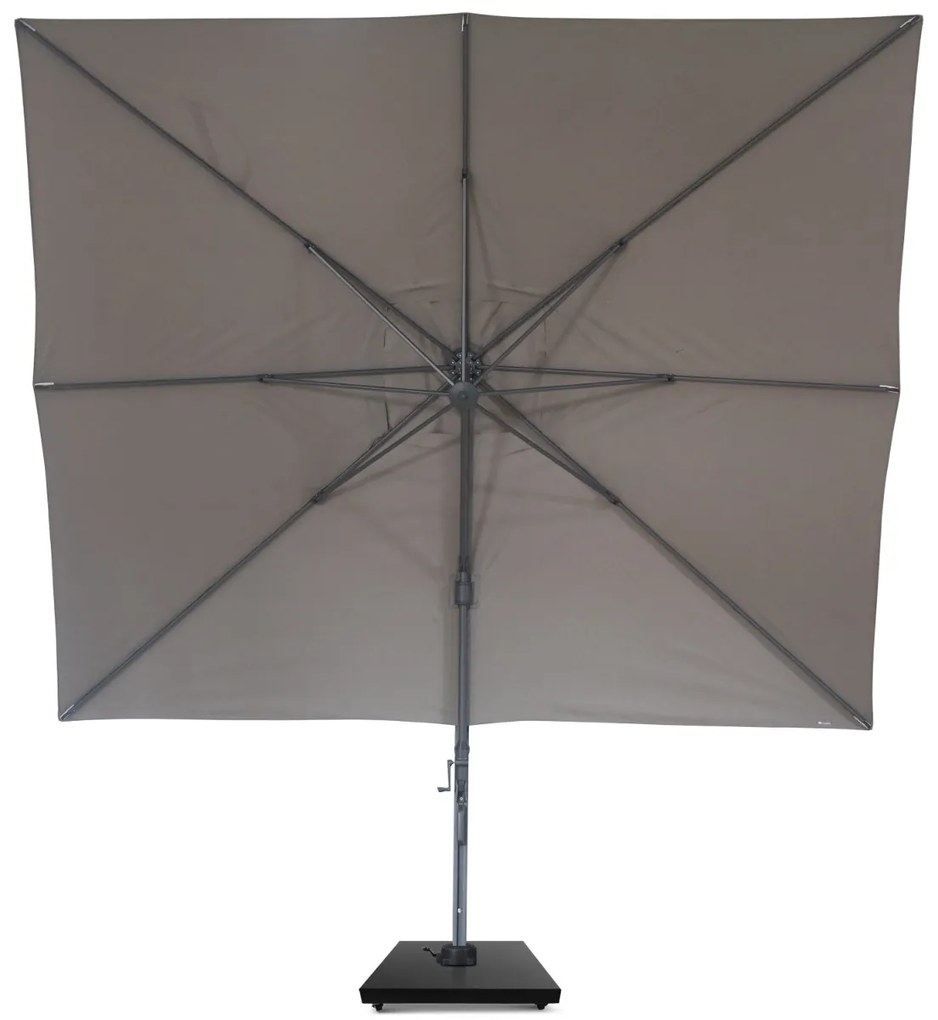 Zweefparasol  3x3.5m S2 Excellent (excl. voet) Transparant Camello Luna