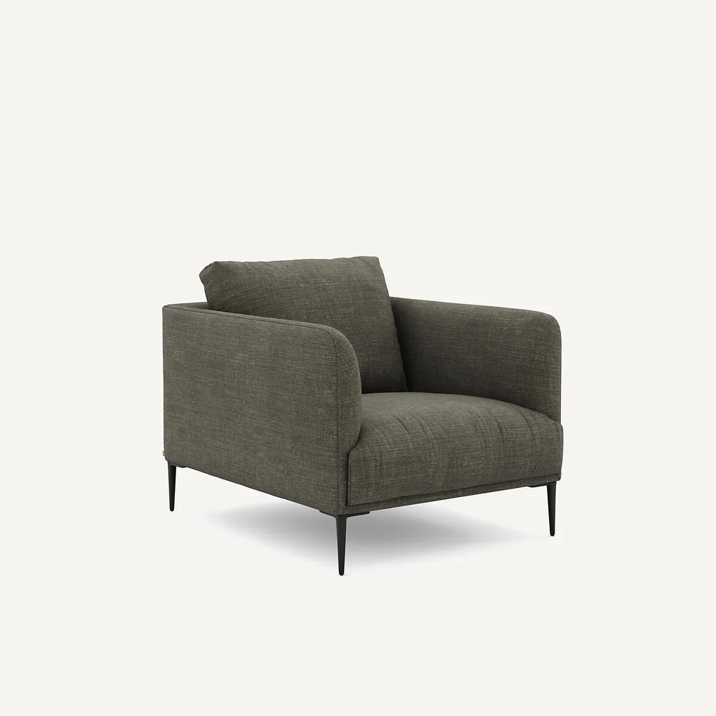 Fauteuil in katoen en linnen Oscar design E. Gallina