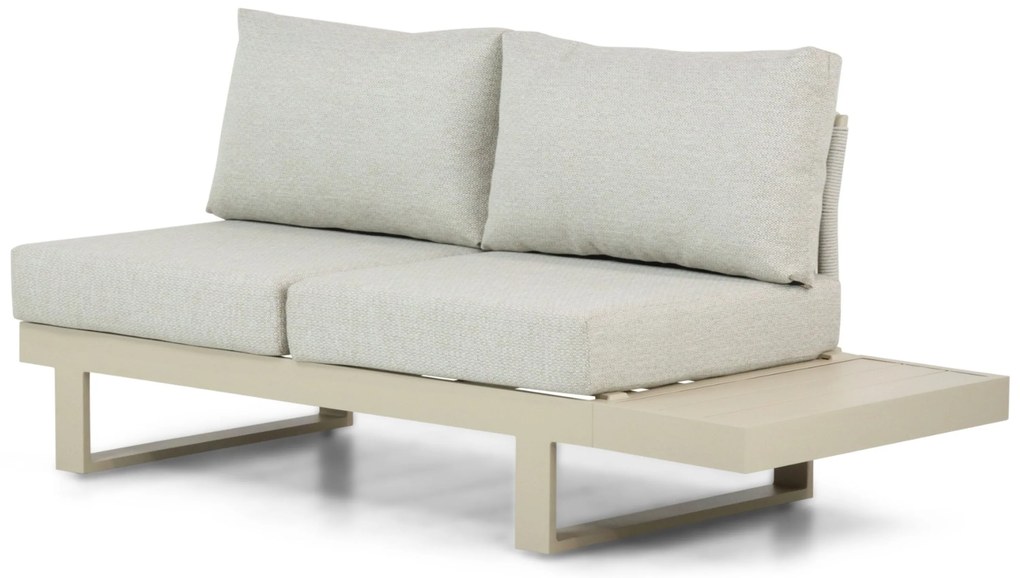 Hoek loungeset 6 personen Aluminium Taupe Lifestyle Garden Furniture Lorenzo