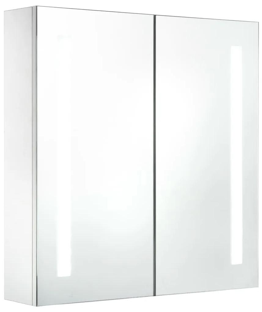 vidaXL Badkamerkast met spiegel en LED 60x14x62 cm