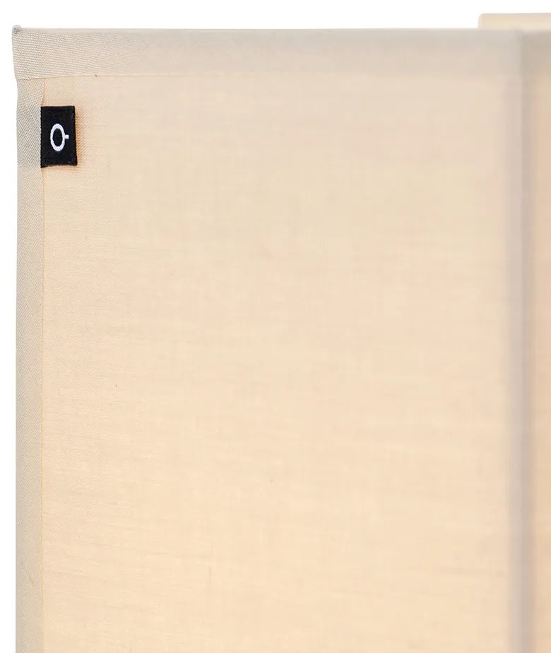 Landelijke wandlamp beige met stoffen kap - Vete Modern E27 Binnenverlichting Lamp