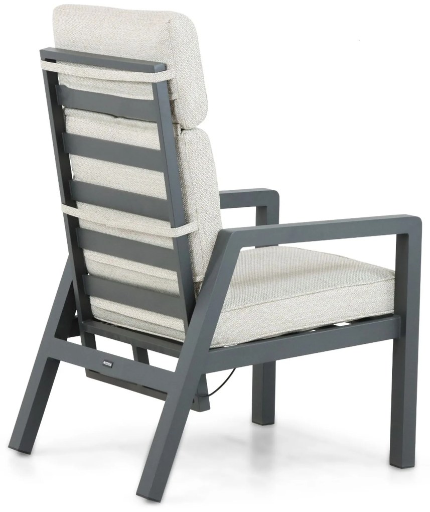 Verstelbare Tuinstoel Aluminium Grijs-antraciet Lifestyle Garden Furniture Albelli
