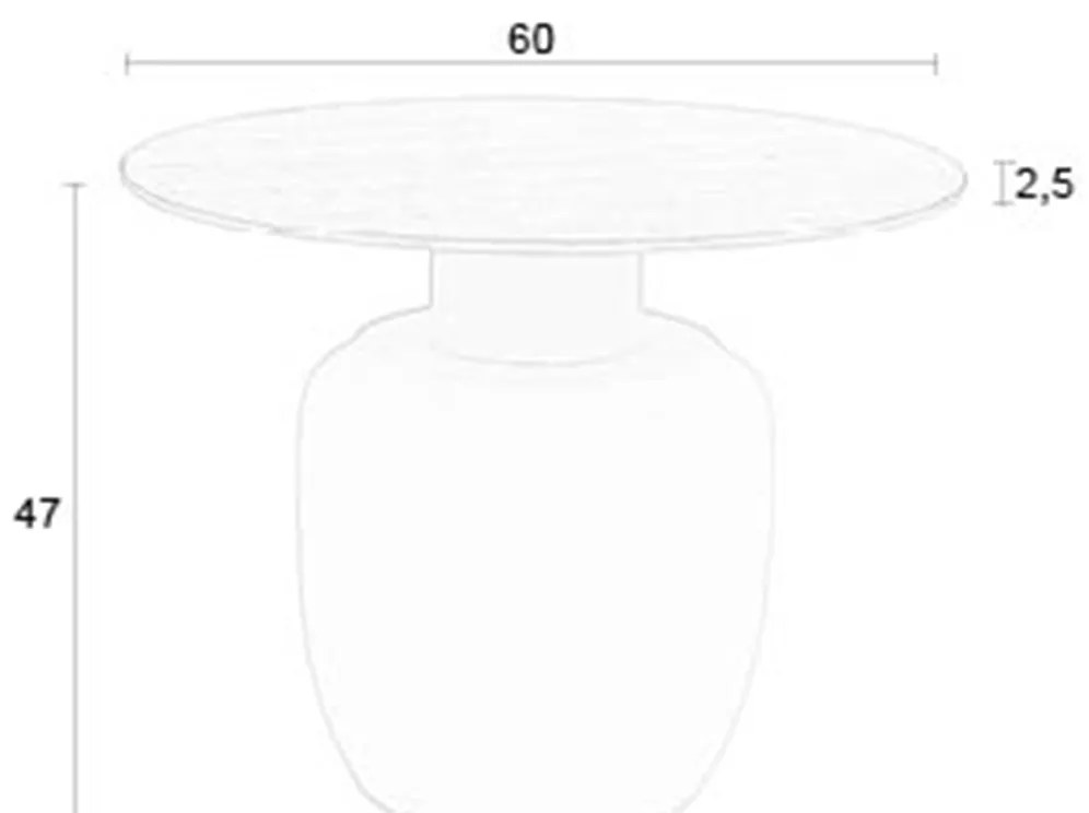Salontafel Travertin Beige - 60 X 60cm.